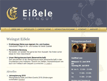 Tablet Screenshot of eissele-weingut.de